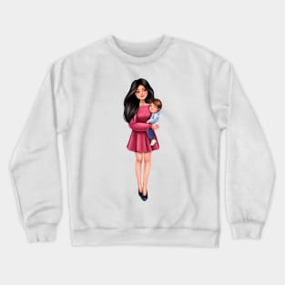 Mother with son Crewneck Sweatshirt